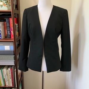 Ann Taylor sleek black perplum blazer